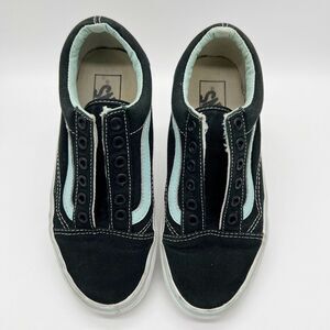 Vans Old Skool Low Top Skater Sneakers Women's 6.5 Mint Green Black